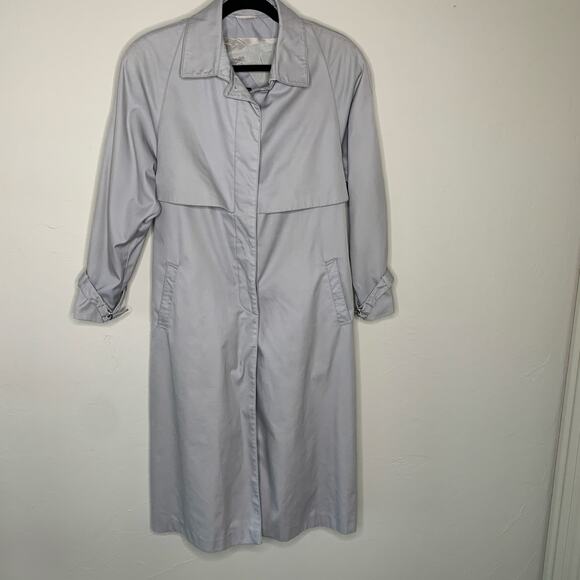 Vintage Beige Trench Coat Size 12 Cyclone by Utex Brand - Picture 1 of 8